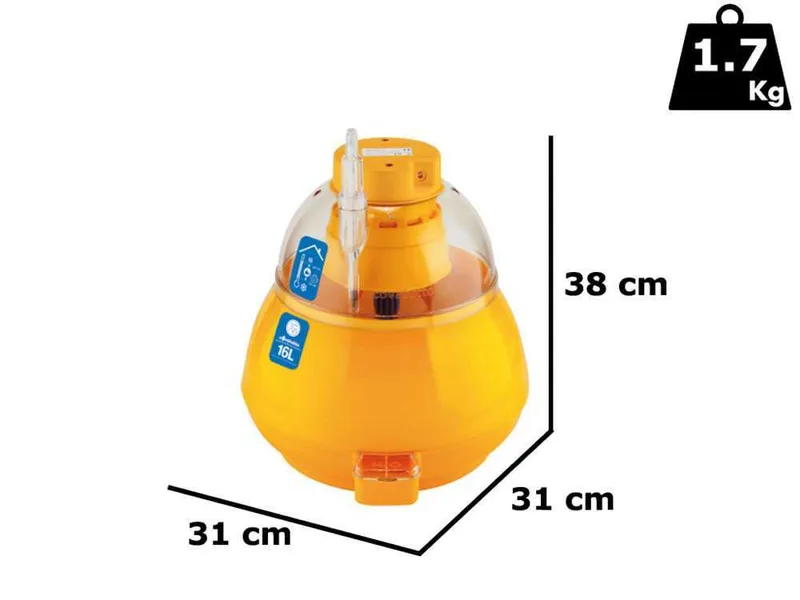 Novital Covatutto 16L - Couveuse à œufs manuelle - 16 œufs