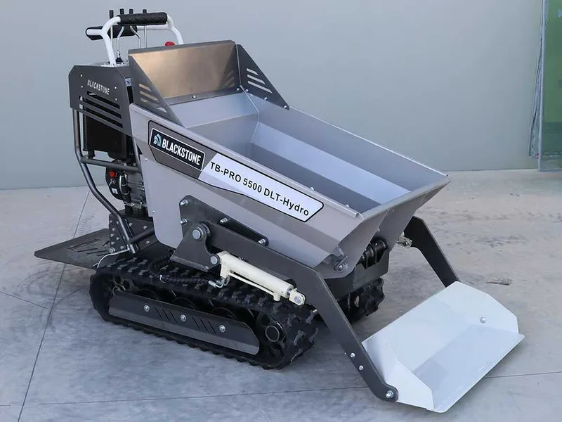 Blackstone TB-PRO 5500 DLT-Hydro - Brouette à chenilles avec benne dumper hydraulique 500 Kg - Transmission hydrostatique