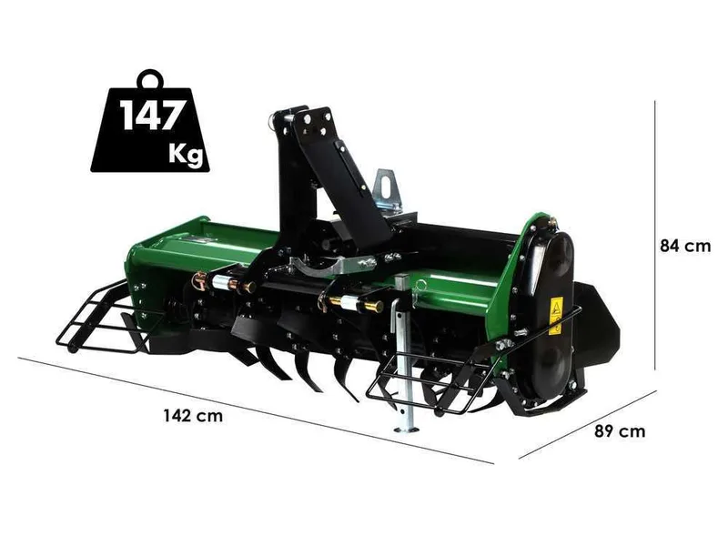 GreenBay TL 125 - Fraise agricole pour tracteur série légère - Attelage fixe