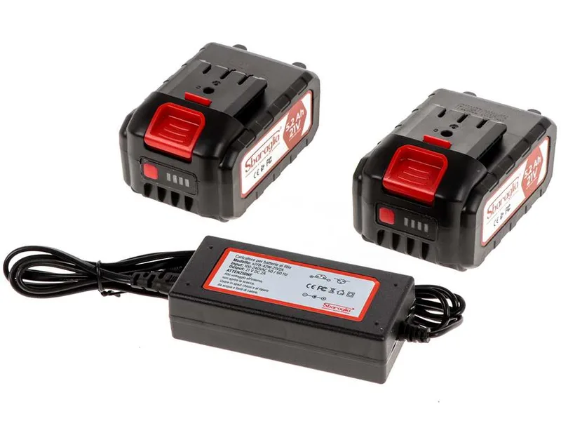 Kit Sbaraglia Tecno Cordless - 2x batteries 21V/5.2 Ah + 1x Chargeur