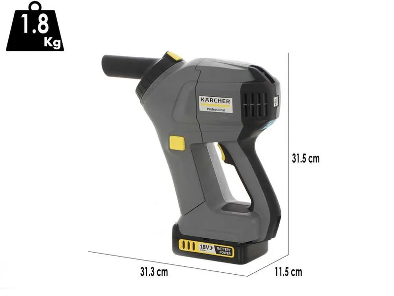 Karcher Pro HV 1/1 Bp FS - Aspirateur portable à batterie -18 V - 2.5 Ah