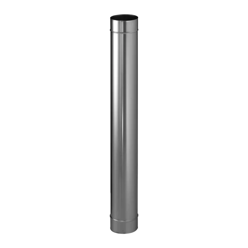 Schiedel PRIMA PLUS élément de tube 1000mm Ø130 mm avec double manchon simple paroi mat