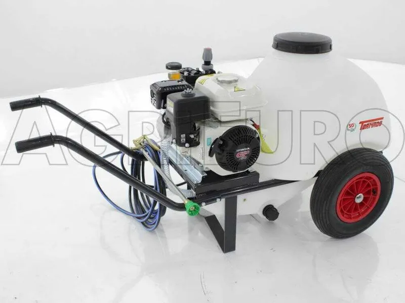 Groupe motopompe de pulvérisation Comet APS 41 - Honda GP 160 et chariot avec cuve 120 L avec crochet