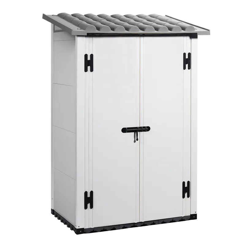 Garofalo Urban 100 - Abri de jardin - Avec porte à double battant - 122,5 x 82,5 x 201 cm