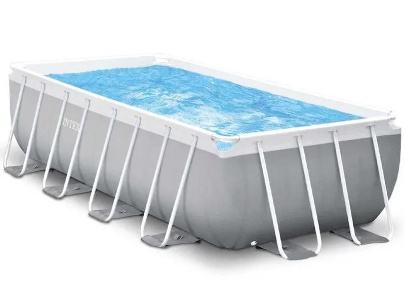 Intex Prisma Frame 26788NP - 400x200x100 cm - Piscine hors-sol + Épurateur et Échelle