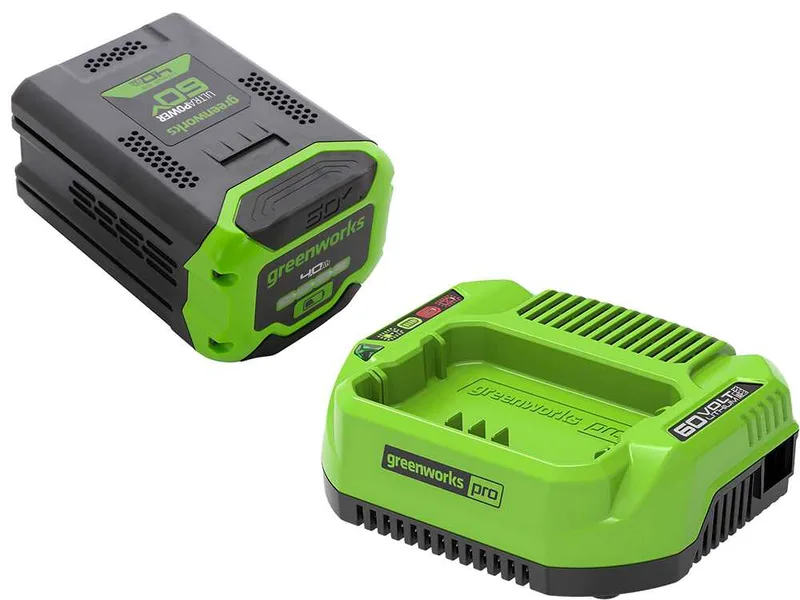 Kit de démarrage Greenworks 60V 4Ah Batterie + chargeur