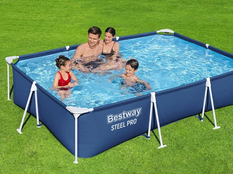 Bestway Steel Pro 56404 - 300x201x66 cm - Piscine hors-sol pour 3-4 personnes