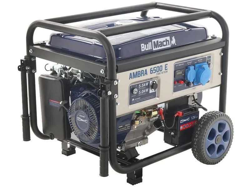 BullMach AMBRA 6500 E - Groupe électrogène 5.5 Kw monophasé - Boîtier ATS inclus