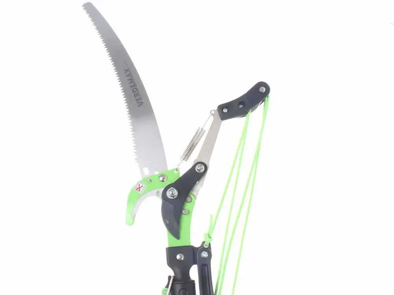 Verdemax - Échenilloir avec scie et perche télescopique à 3 sections de 130-310 cm