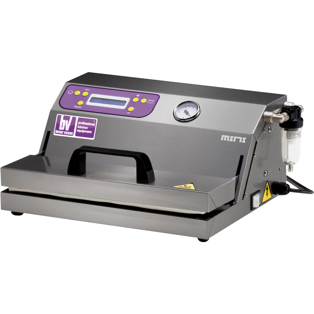 Besser Vacuum MIDI INOX - Machine sous-vide professionnelle - Double barre de soudure de 43 cm