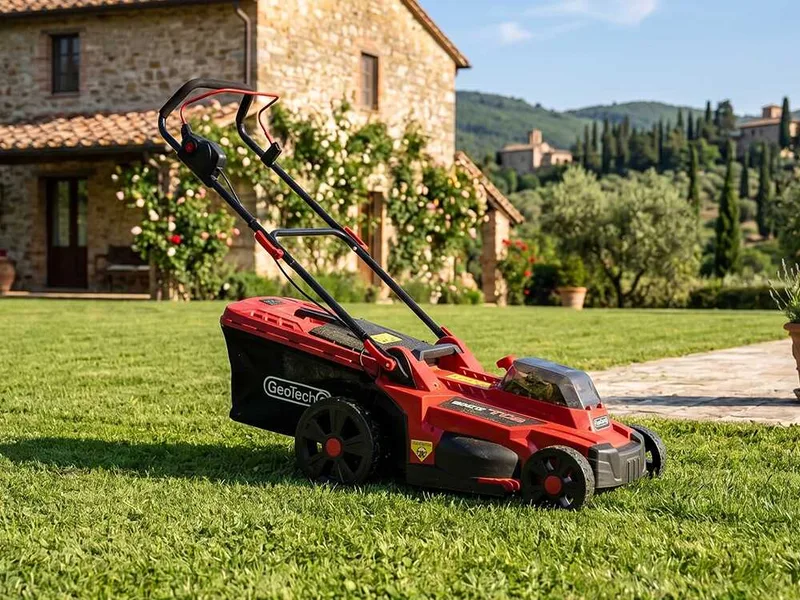 GeoTech X-Line LM-40V - Tondeuse à gazon sans fil - 40 V/5 Ah - Coupe 43 cm