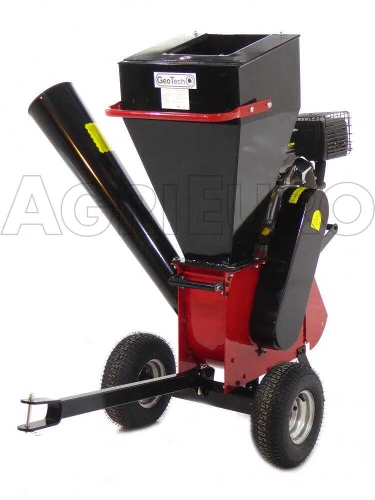 GeoTech GS150E - Broyeur branches thermique - Moteur Loncin essence 15 CV - Démarrage électrique