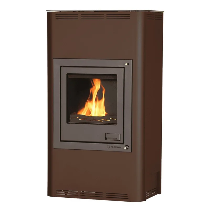 Aquaflam 17 Basic Poêle à bois avec échangeur thermique Marron
