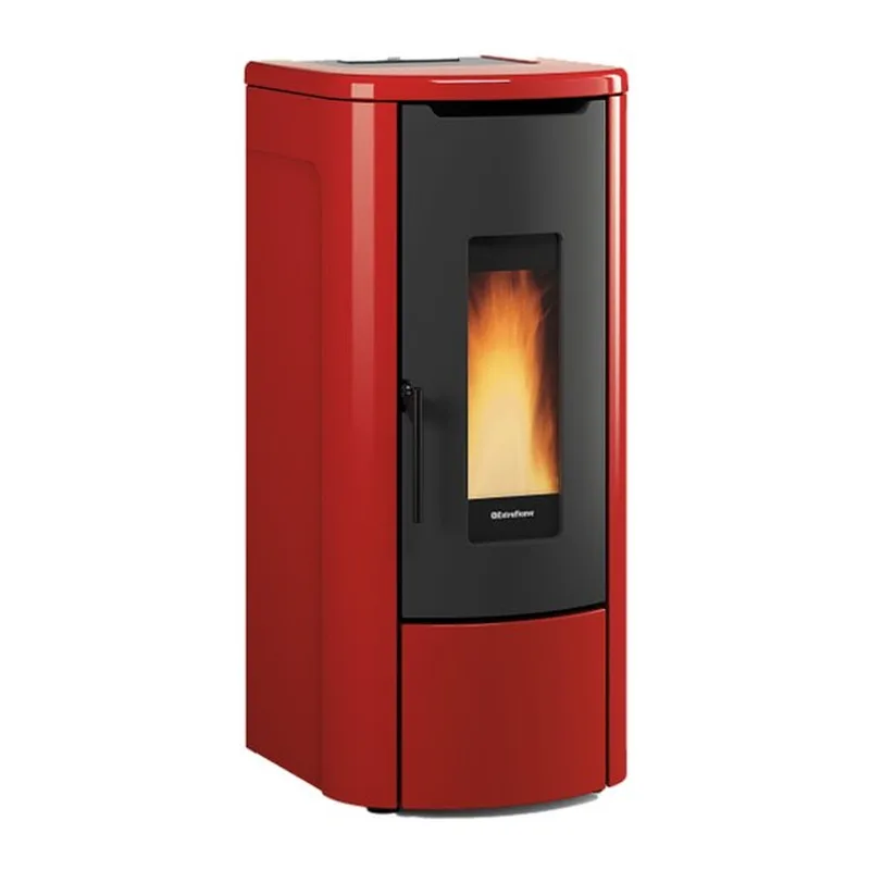 Extraflame rosanna idro 5.0 - Rouge bordeaux poêle à granulés bouilleur evolution line