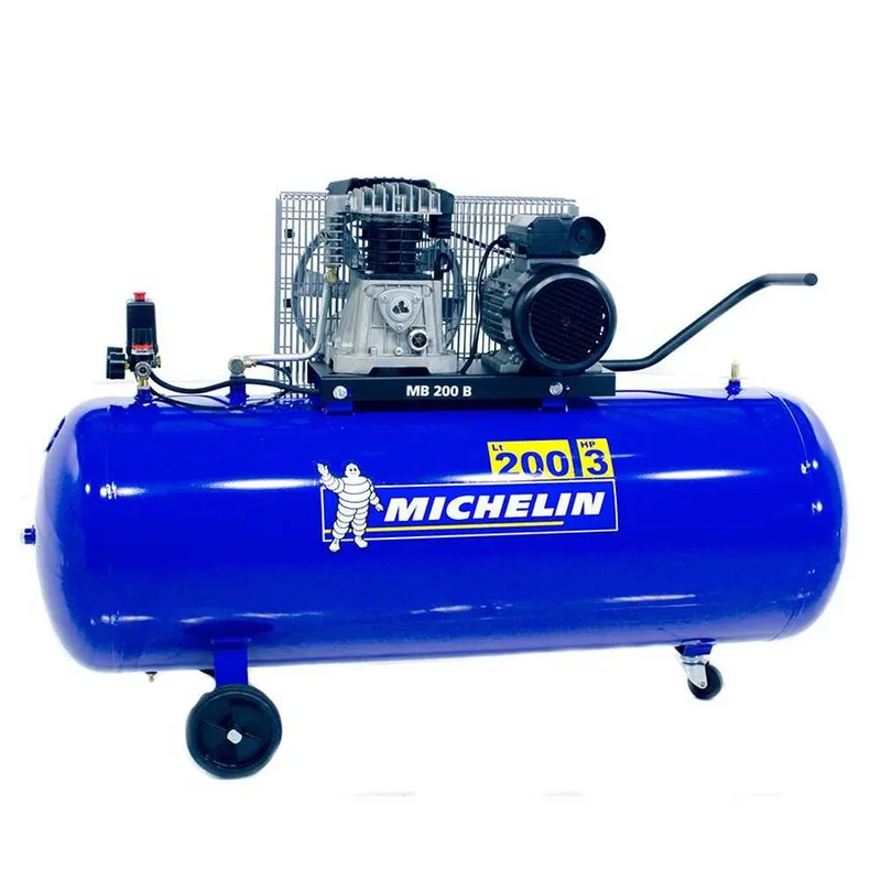 Michelin MB 200 3B - Compresseur d'air électrique monophasé à courroie - Moteur 3 CV - 200 L