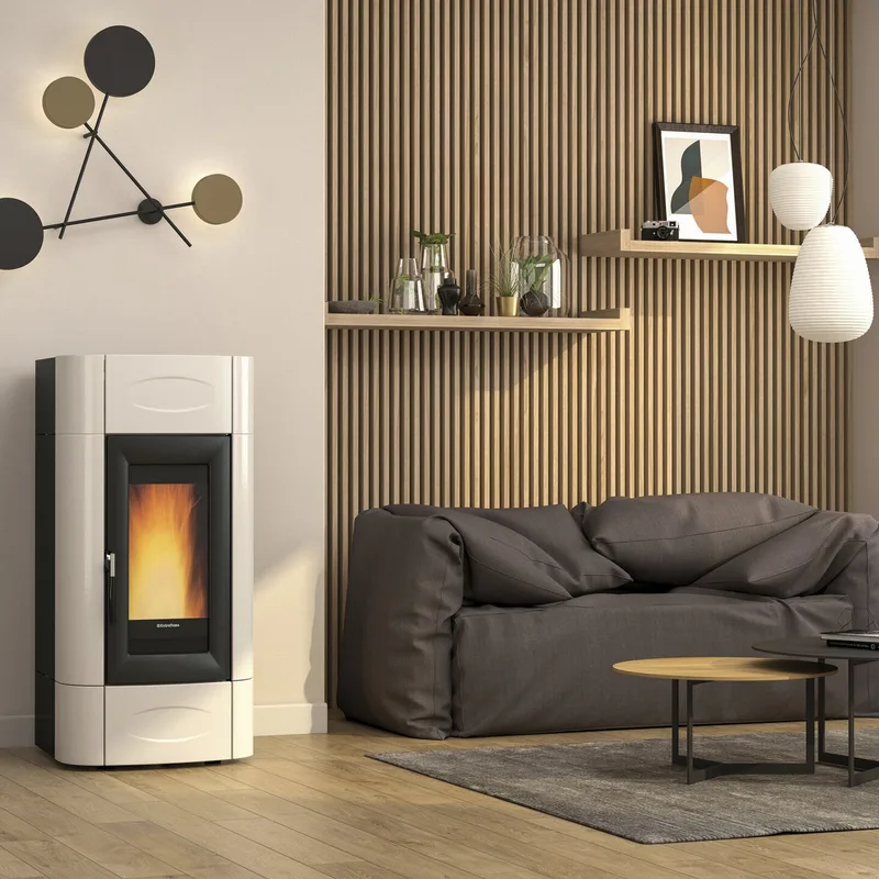 Extraflame isidora idro H20 5.0 evo - Ivoire poêle à granulés bouilleur evolution line