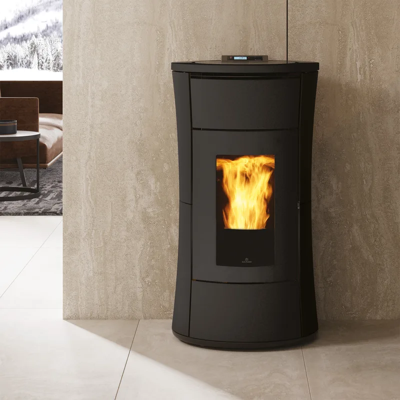 Edilkamin Cherie H 14 Evo poêle à granulés hydro acier gris foncé