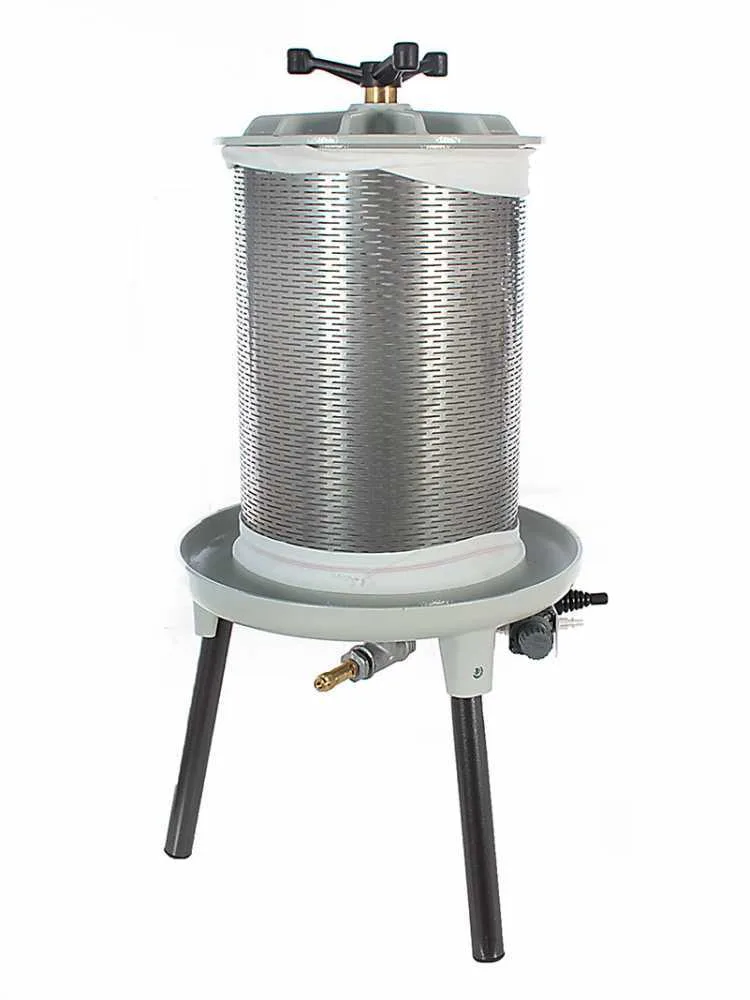 Grifo PEA20 - Pressoir pneumatique pour fruits 20 L – Cuve en acier inoxydable