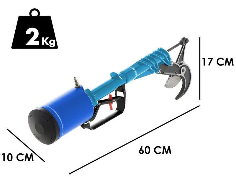 Sécateur pneumatique de taille Paterlini Ara 8/U prise directe à air comprimé