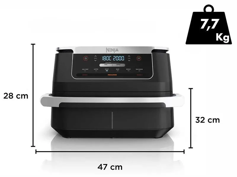 Ninja FlexDrawer AF550EU - Friteuse à air chaud 6,6 L
