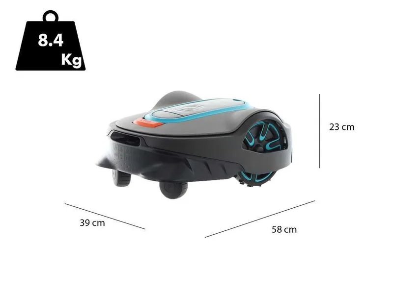 Gardena SILENO life 1000 set Smart - Robot tondeuse - Gestion Gardena Smart App - Surface conseillée 1000 m²