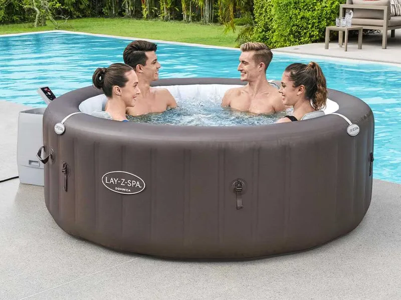 Bestway Lay-Z-Spa Dominica HydroJet 6001S - Ø196x71 cm - Spa gonflable à hydromassage