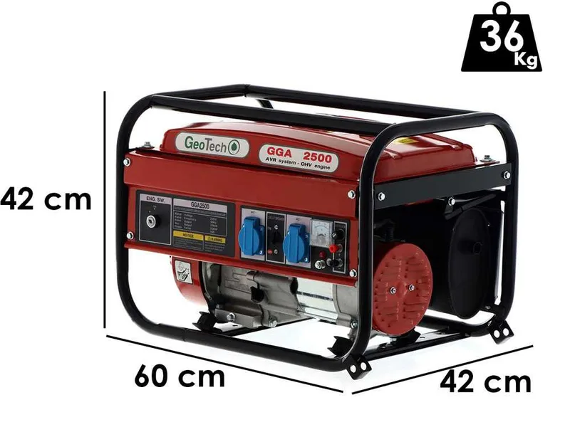 GeoTech GGA2500 - Groupe électrogène 2.2 kw monophasé à essence