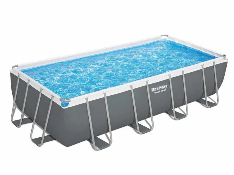 Bestway Power Steel Rectangulaire 56466 - 549x274x122 cm - Piscine hors-sol