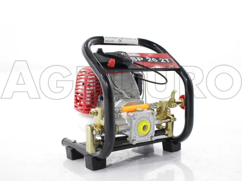 Motopompe équipée GeoTech SP26 2T avec moteur thermique 2 temps - 15/25 bars