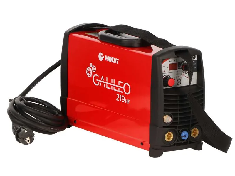 Helvi Galileo TIG219 HF - Poste à souder Inverter (MMA, TIG HF ou LIFT) + Kit sac, à courant continu (DC)