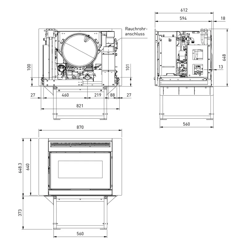 Extraflame Comfort Idro L80 insert de cheminée à granulés bouilleur