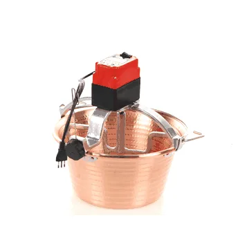 NuovaFac Cuoca Automatica à induction - Chaudron électrique en cuivre martelé - 14L - 30W