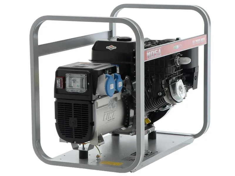 MOSA GE 7000 BBM AVR - Groupe électrogène à essence avec AVR 6 kW - Continue 5 kW Monophasé - Moteur B&S XR2100