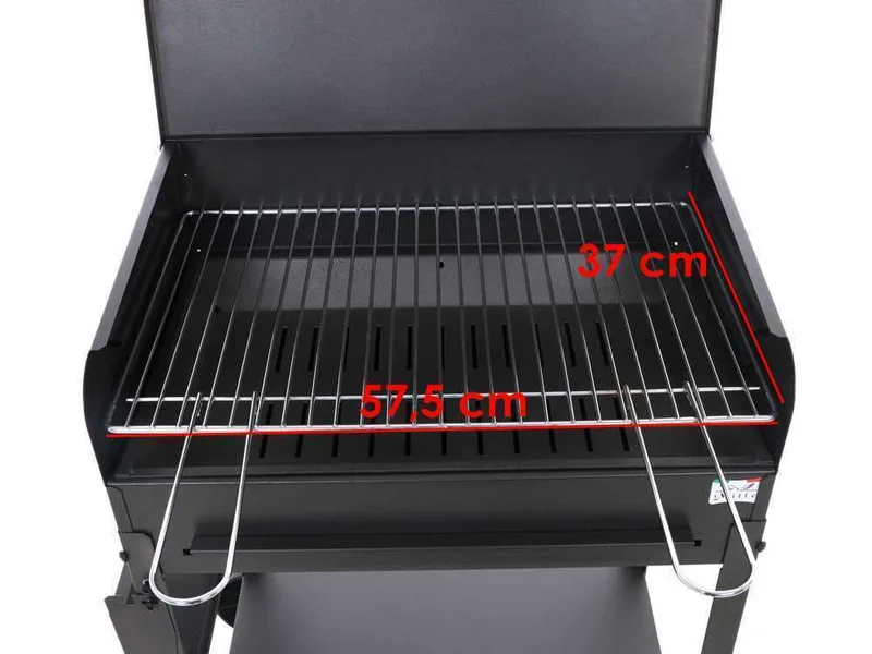 Mille Polifemo Medium - Barbecue à charbon en fer artisanal - 57,5x37 cm