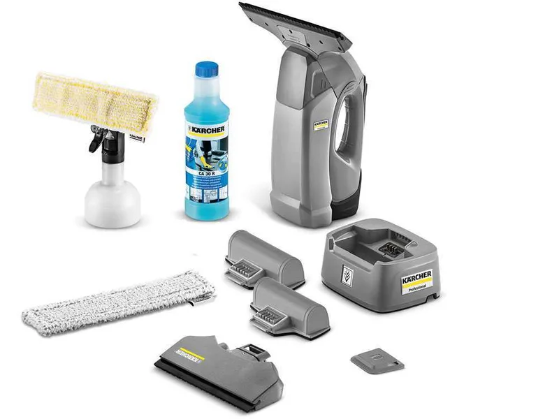 Nettoyeur de vitres Karcher Pro WVP 10 ADV - Aspire résidu humide - accessoires interchangeables