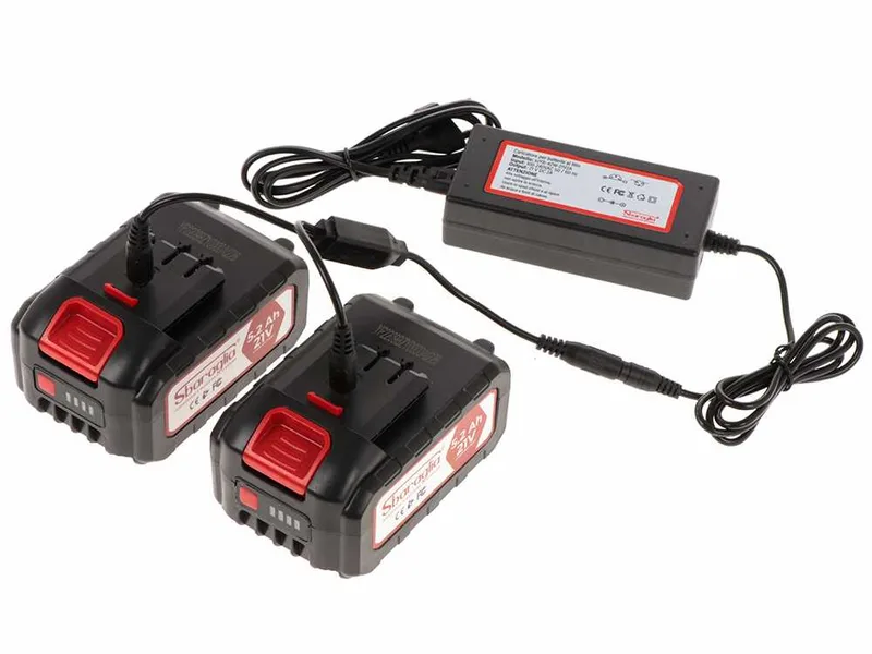 Kit Sbaraglia Tecno Cordless - 2x batteries 21V/5.2 Ah + 1x Chargeur