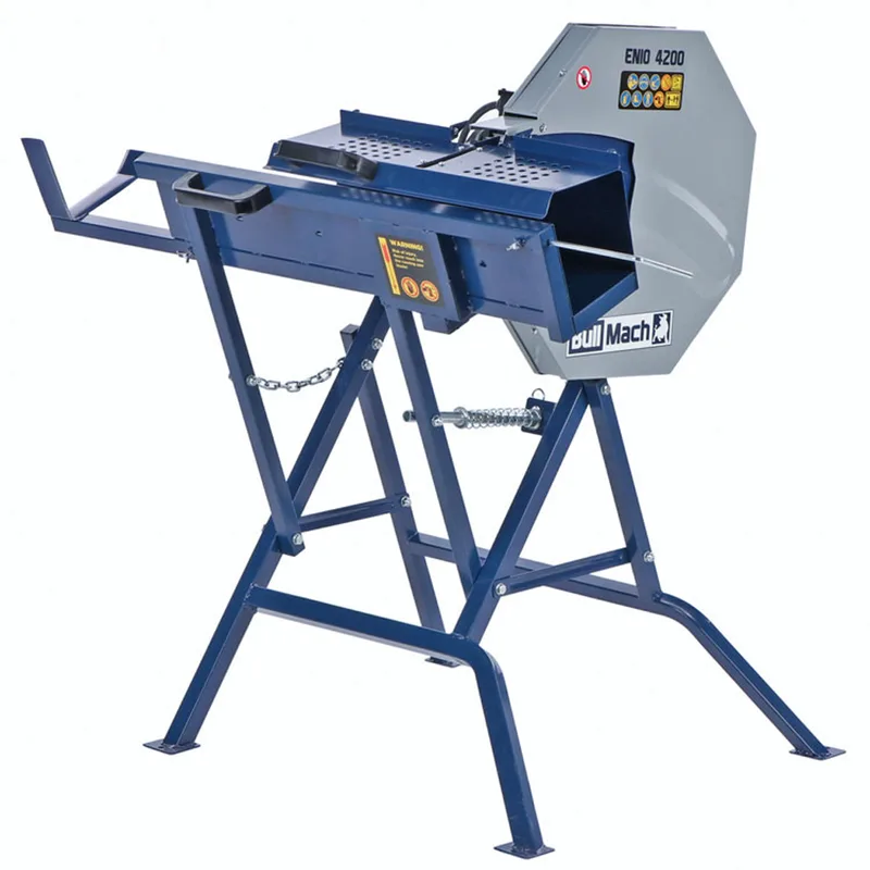 BullMach ENIO 4200 - Scie à bûches électrique - scie circulaire à chevalet monophasée