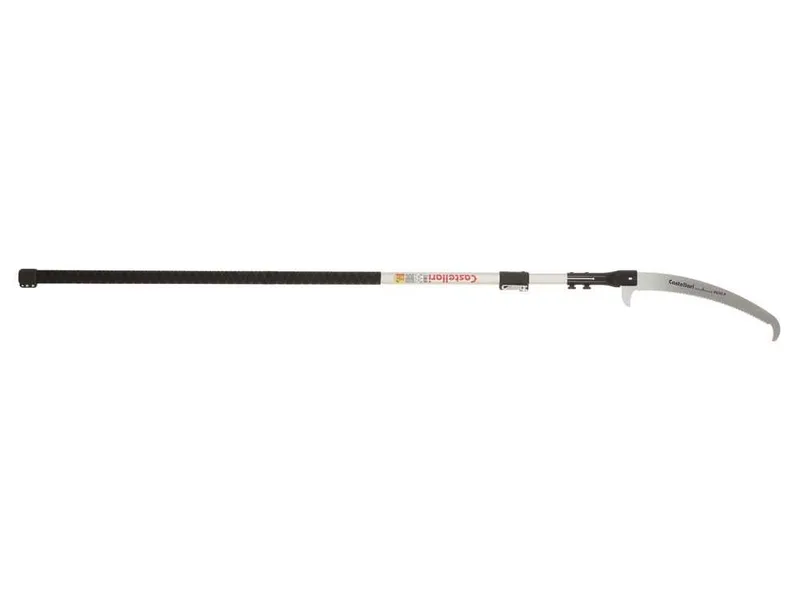 Castellari PO35P+ATO2 - Scie de jardin sur perche ovale en aluminium - 150-240 cm - Lame de 35 cm