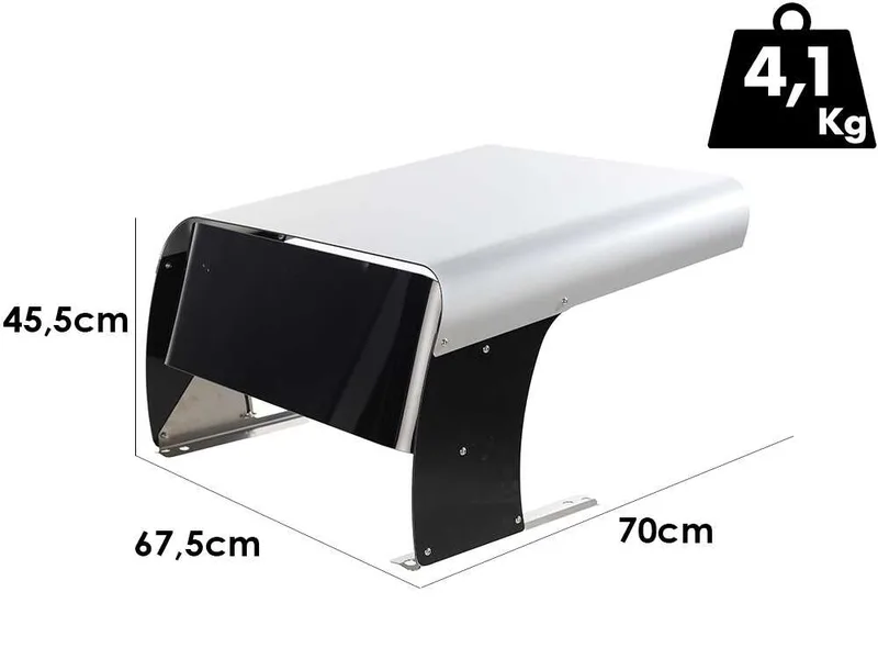 Abri universel Vader Light pour robot tondeuse - 70 x 67,5 x 45,5 cm