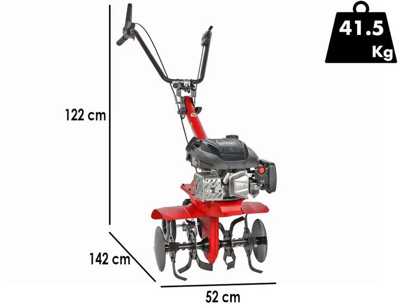 Eurosystems E3-EVO MA - Motobineuse à essence - Moteur Rato RV170S-Pro