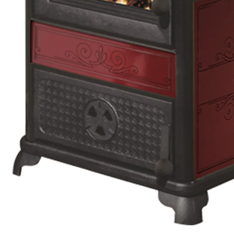 EK63 Fancy Evo Poêle à bois céramique bordeaux