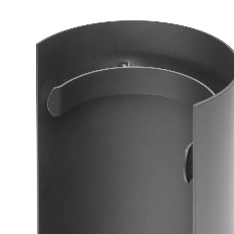 Raik Basic écran thermique 130mm gris fonte tuyau de fumée L: 460mm pour tuyau de fumée / conduit de fumée