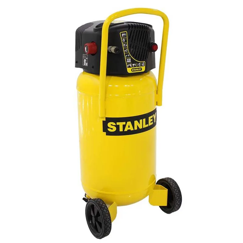 Stanley D230/10/50V - Compresseur électrique vertical monophasé, oil-less - Moteur 2 CV - 50 L