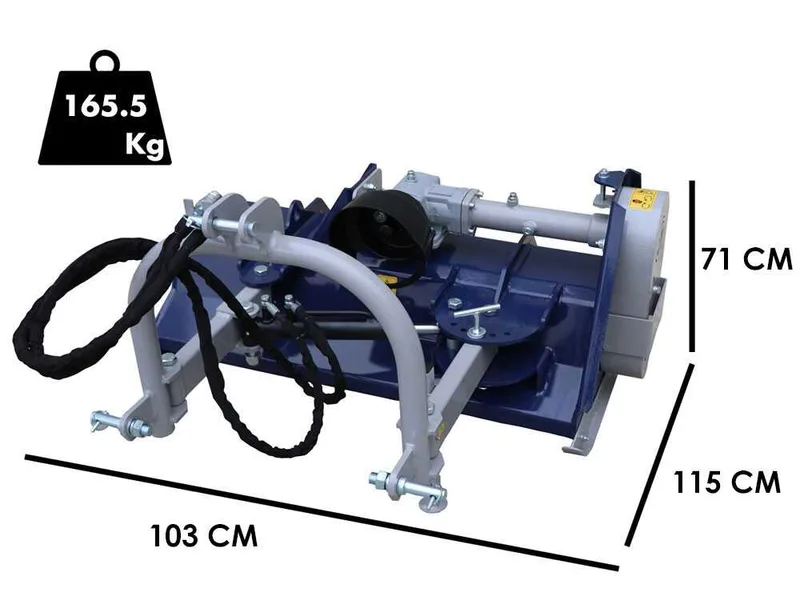 BullMach ERMES 85 SH - Broyeur sur tracteur - Série légère - À déport hydraulique
