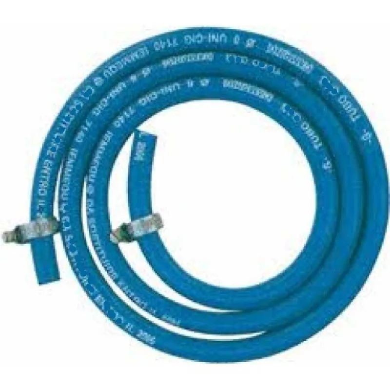 Tuyau haute pression avec colliers de serrage attelage groupe régulateur cm 120 - 19
