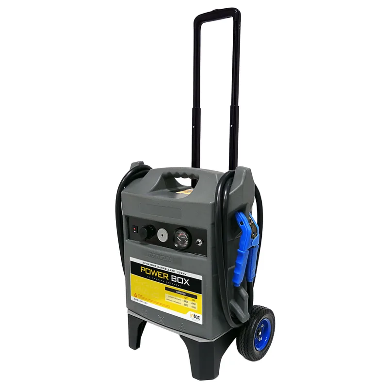 Intec BOS1224-LST - Démarreur professionnel à batterie sur chariot - 12/24 V - 9900 A