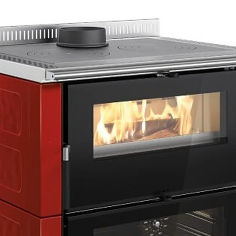 La Nordica VERONA XXL.16 Majolika - rouge bordeaux cuisinière à bois