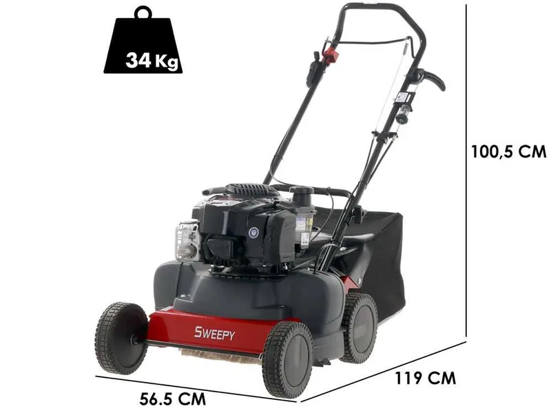 Balayeuse Eurosystem SWEEPY avec moteur B&S 675 EXi Series - bac de ramassage