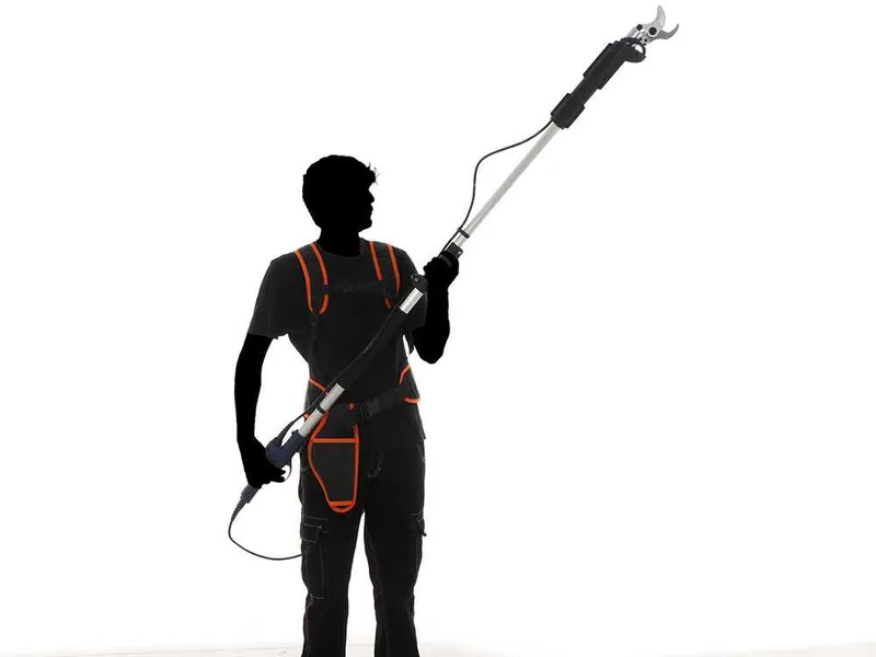 BullMach ARTEMIS 45 Pro - Sécateur électrique de taille sur perche - 150/210 cm - Diamètre de coupe 45 mm