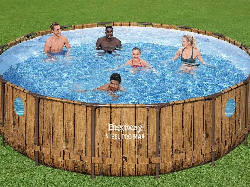 Bestway Steel Pro Max Splashview 56725 - Ø488x122 cm - Piscine ronde pour 9-10 personnes